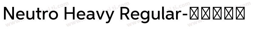Neutro Heavy Regular字体转换